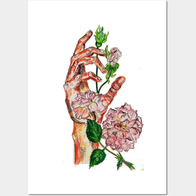 Blooming Hand Wall Art by H'sstore